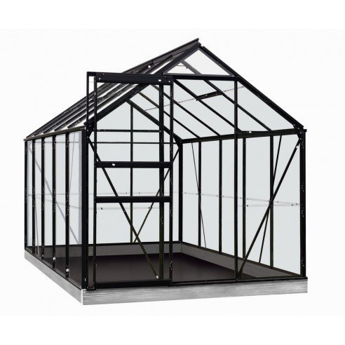 ACD – Serre Lily 6.2 m² en verre trempé sécurit 3 mm – Noir – vue 2